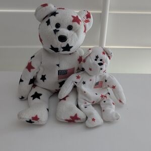 Ty Beanie Baby Glory And Mini Glory